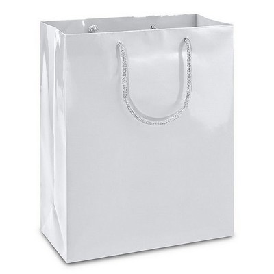 European Shopping Bags - Gloss - Rope Handle (10"x4"x8")