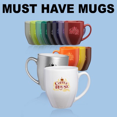 "Best Bistro Mug" Glossy colors 16oz coffee mug. The perfect coffee mug.