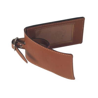 Bifold Leather Luggage Tag (4.02"x2.52")