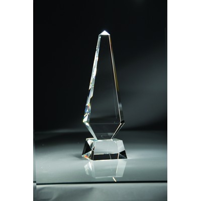 Medium Crystal Obelisk Award