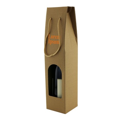 One-Bottle Kraft Wine Carrier