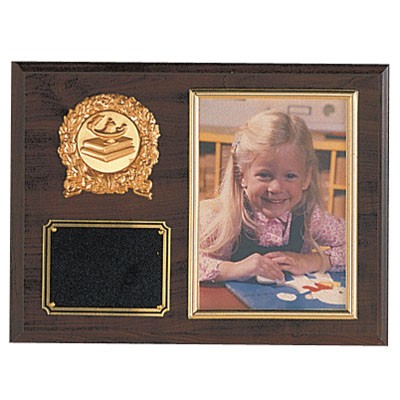 Walnut Finish Photo Plaque (9"x 12")