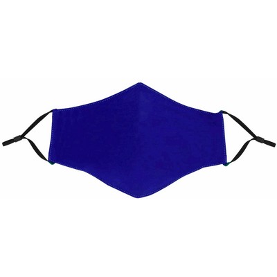 Blue Face Mask with Adjustable Ear Loops