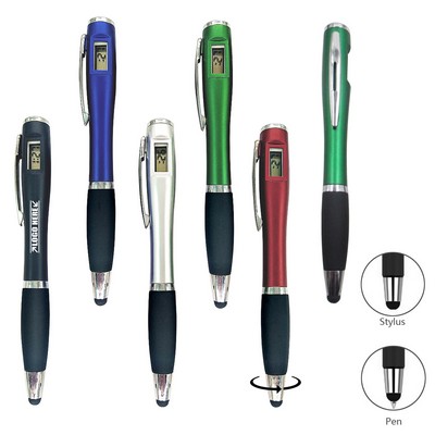 Stylus Ballpoint Pen w/Watch