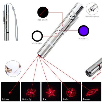 Multi-Functional Metal Flashlight