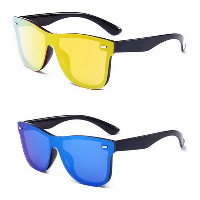 Oversized Square Rimless UV400 Sunglasses