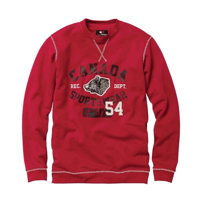 Crew Neck Pullover Sweatshirt