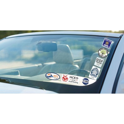 Window Parking Permit Decal