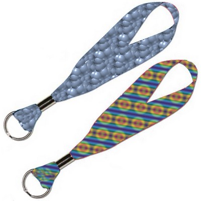 Sublimation wrist Lanyard Keychain