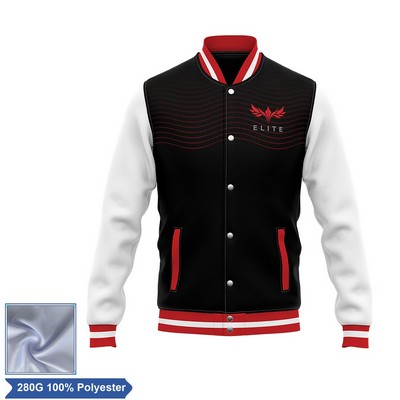 Unisex Sublimation Double Layer Varsity Jacket