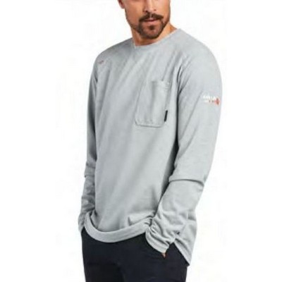 FR Max Protect Inherent Long Sleeve Heather Gray T-Shirt