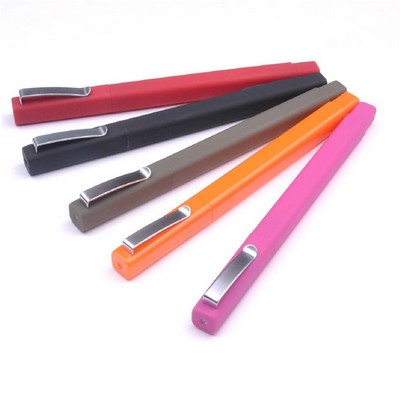 Rubberized Square Ballpoint Pen