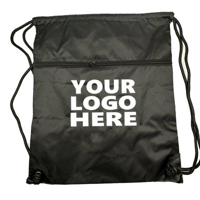 16" X 19" Polyester Drawstring Backpack