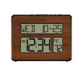 La Crosse® Technology Atomic Digital Wall Clock (Walnut Brown)