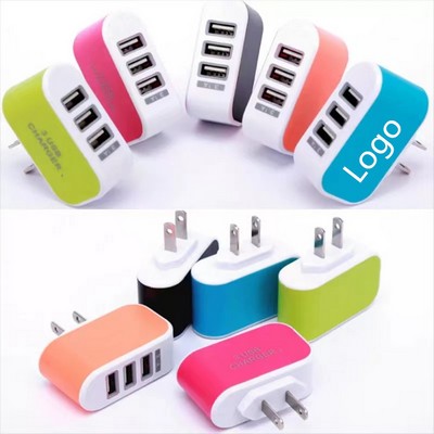 Multi Plug Travel Port Fast Charger Adaptor