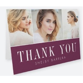 Graduation Snapshots Thank You Card