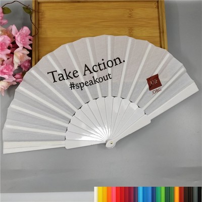 Folding Fabric Hand Fan