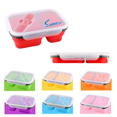 Silicone Foldable Lunch Bento Box