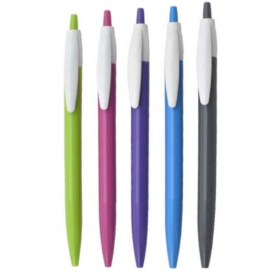 Plastic Click Top Ball Point Pen