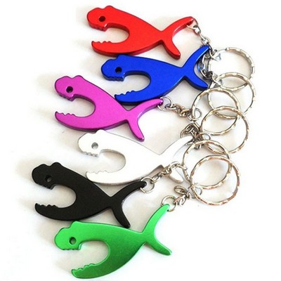 Fierce Fish Bottle Opener Keychain