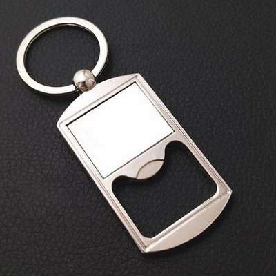 Square Eye Bottle Opener Keychain