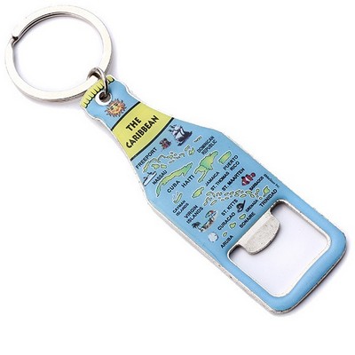 Custom Bottle Shape Opener Keychain