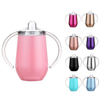 Stainless Steel Sippy Cup Double Vacuum Insulation Mug Toddler Baby Bottle