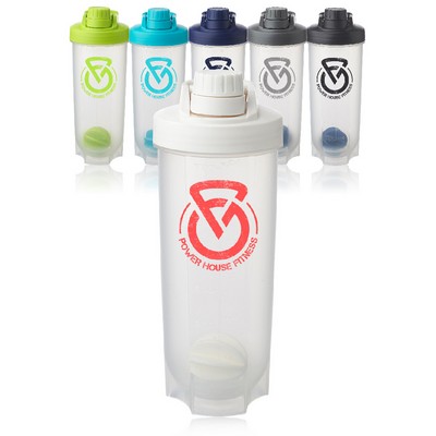 24 oz. Olympian Plastic Shaker Bottles with Mixer