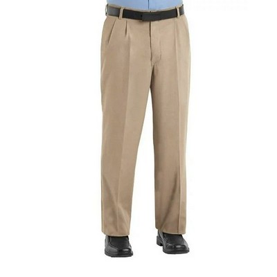 Red Kap™ Men's Pleated Front Cotton Pants - Khaki Tan