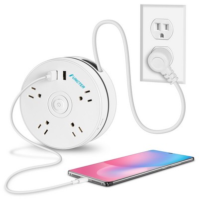 4-Outlet Power Converter With 2 USB Port