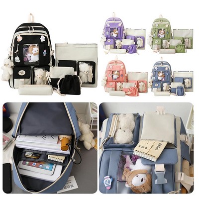 Aesthetic School Bags Set