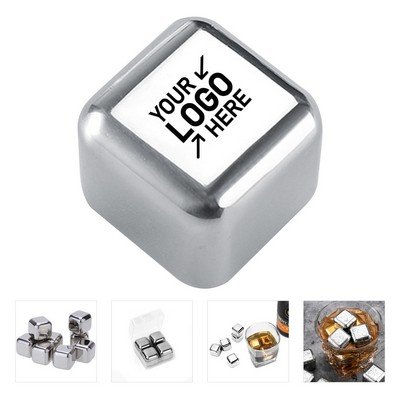 4Pcs Stainless Steel Ice Cubes