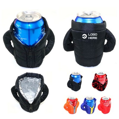 Puffy Beverage Jacket Insulated Can Cooler