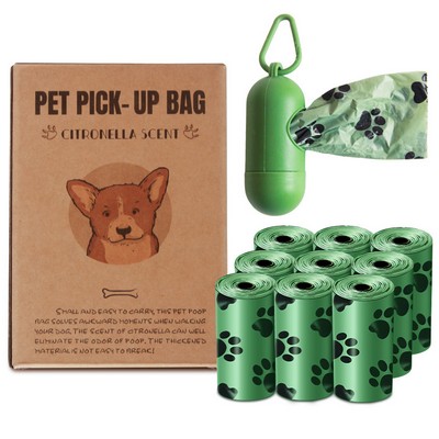 Scented Dog Waste Bags Doggie Poop Bags with Dispenser