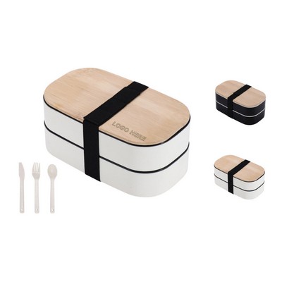 Bamboo Lid Bento Lunch Box