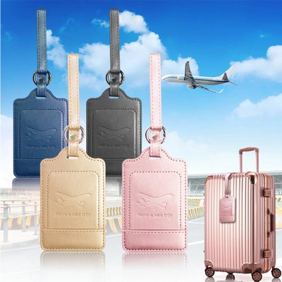 PU Leather Luggage Tag