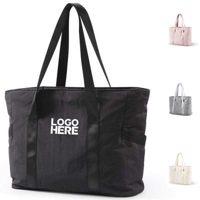 Tote Bag with Yoga Mat Buckle