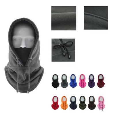 Fleece Hat Ski Mask & Neck Warmer Combo