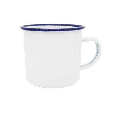 Durable Enamel Mug Cup Rustic Charm for Outdoor Sipping