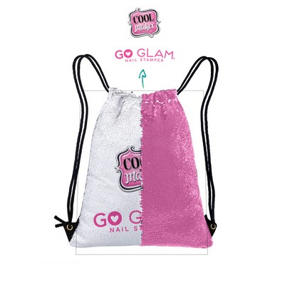 Sequin Drawstring Backpack