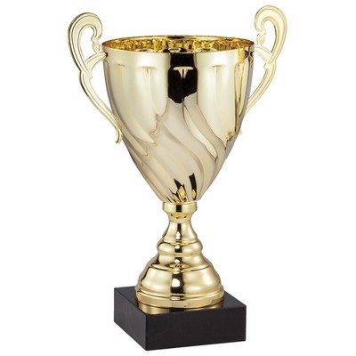 Gold Trophy Cup 11 1/4" H