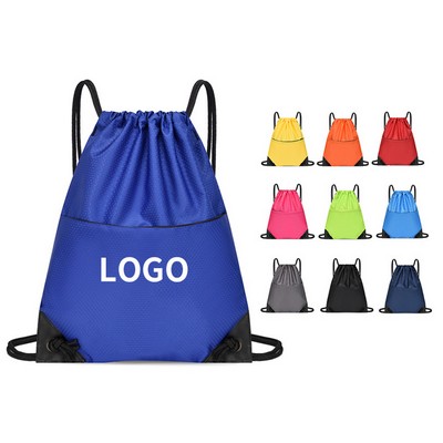 Drawstring Backpack Bag for Men Women Kids