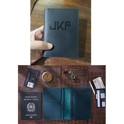 RFID Genuine Leather Passport Wallet