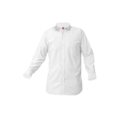 A+ Uniforms Woven Shirts - Boys' and Men's Oxford Long Sleeve Shirt