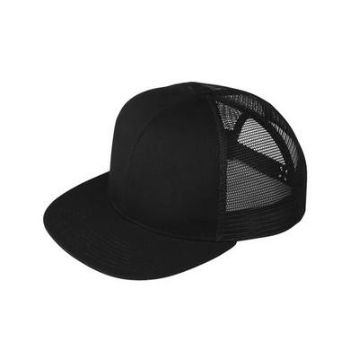 Mega Cap™ 6 Panel Flat Bill Trucker Cap