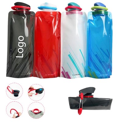 24 oz Outdoor Sports Collapsible Water Bottle