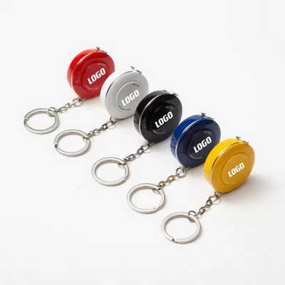 Portable Automatic Soft Tape Measure Key Chain