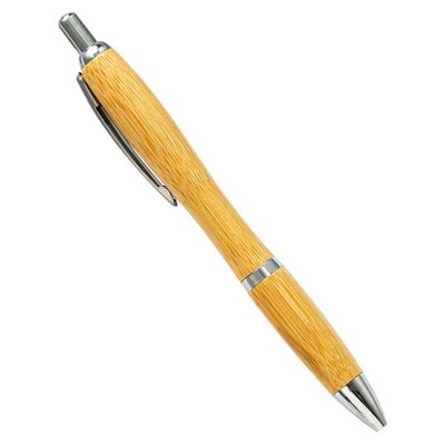 Eco-friendly Retractable Bamboo Pen