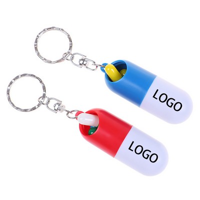 Pill Key Chain