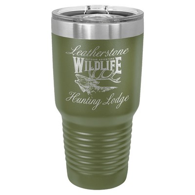 Polar Camel 30 oz. Olive Green Insulated Ringneck Tumbler with Slider Lid